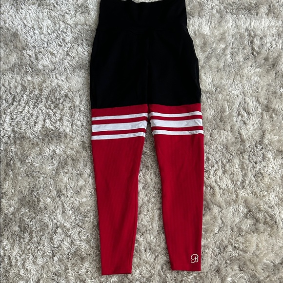 Bombshell Sportswear Pants - Bombshell Sportswear Red and Black Leggings